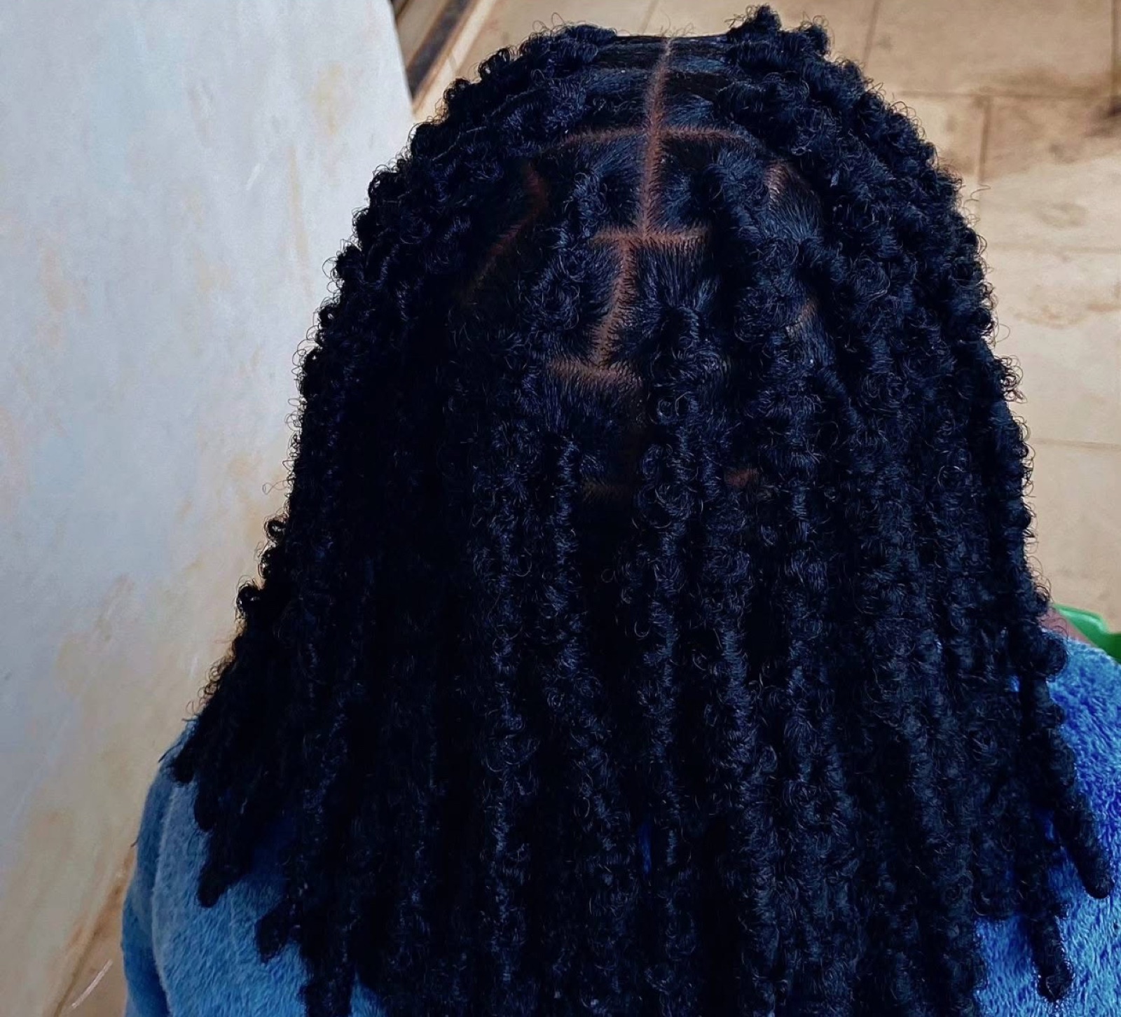 Box Braids with Curly Ends
